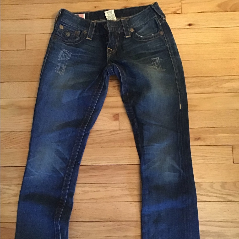 True Religion Dark Wash Boot cut jeans